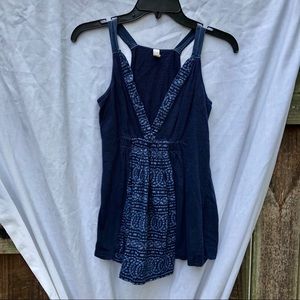 Anthropologie Navy Blue Tank Top